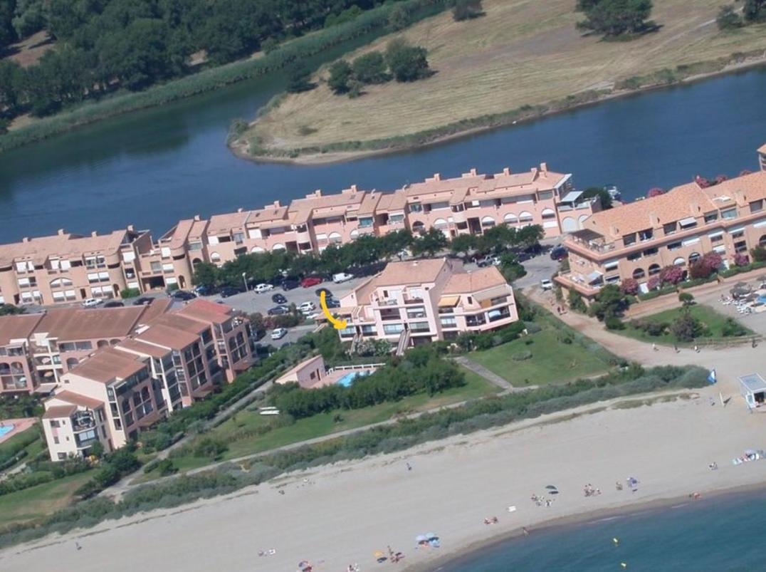 Appartement refait à neuf entre la lagune et la mer, direct plage vue mer&piscine Saint-Cyprien  Esterno foto