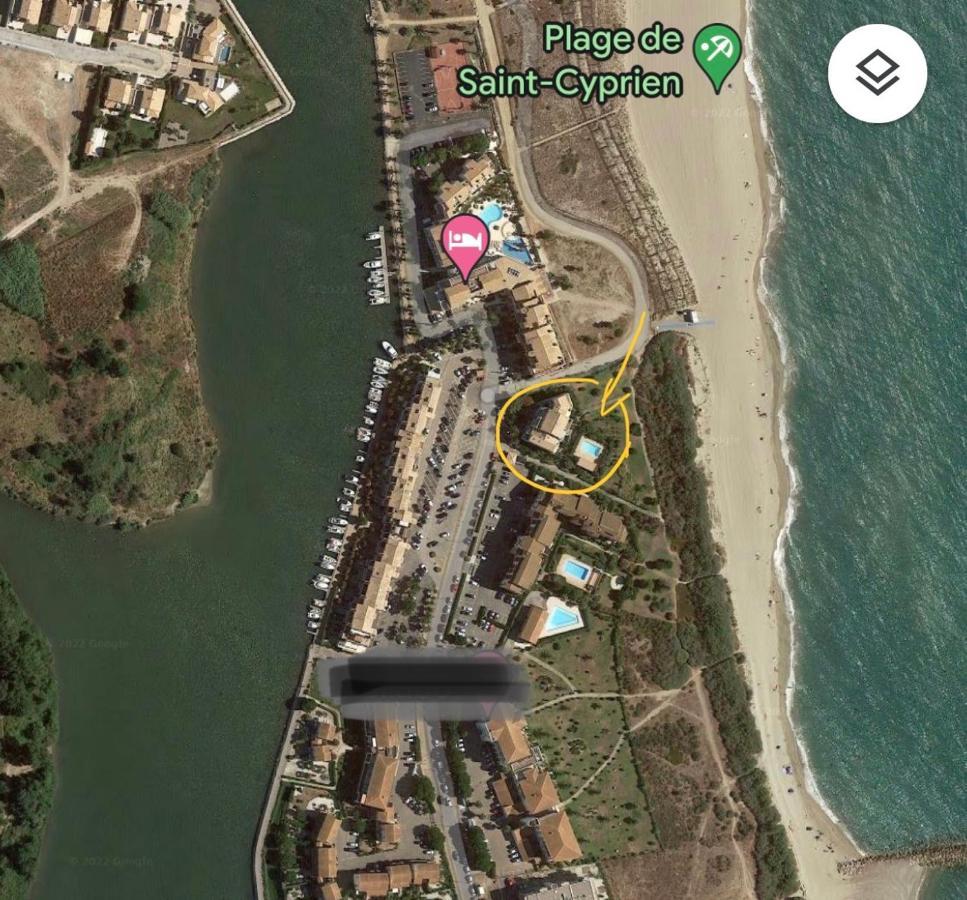 Appartement refait à neuf entre la lagune et la mer, direct plage vue mer&piscine Saint-Cyprien  Esterno foto