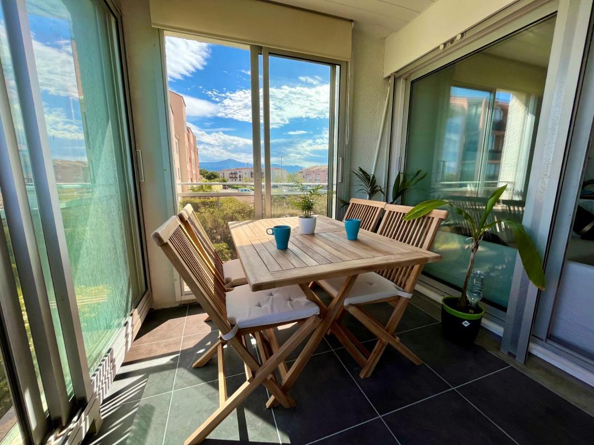 Appartement refait à neuf entre la lagune et la mer, direct plage vue mer&piscine Saint-Cyprien  Esterno foto